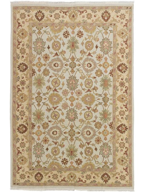 Pakistani Lahor Finest 5'6" x 8'5" Flat-Weave Wool Tapestry Kilim 