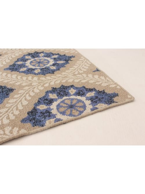 Indian Tamar II 8'6" x 11'6" Flat-Weave Wool Tapestry Kilim 