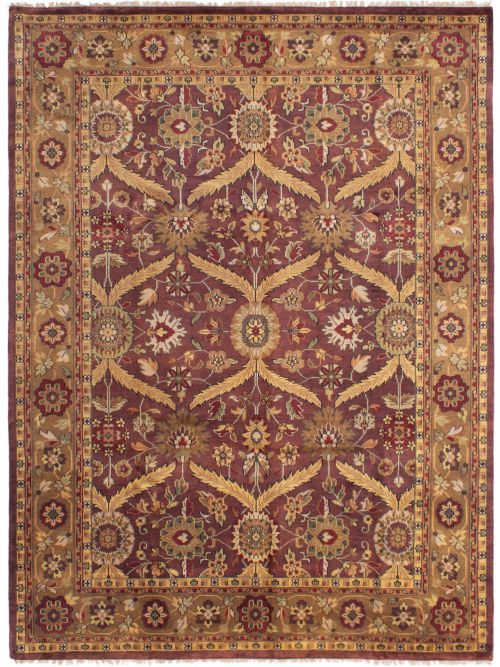 Indian Royal Mahal 8'6" x 11'6" Hand-knotted Wool Rug 