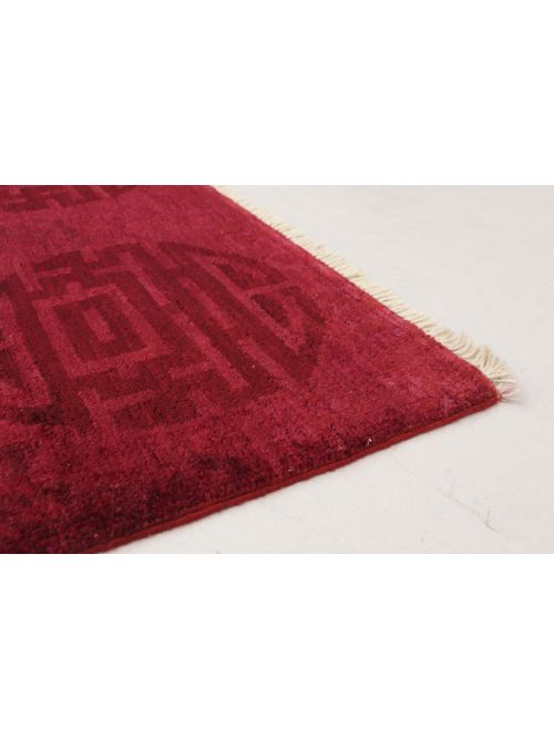 Indian Vibrance 6'0" x 8'10" Hand-knotted Wool Rug 