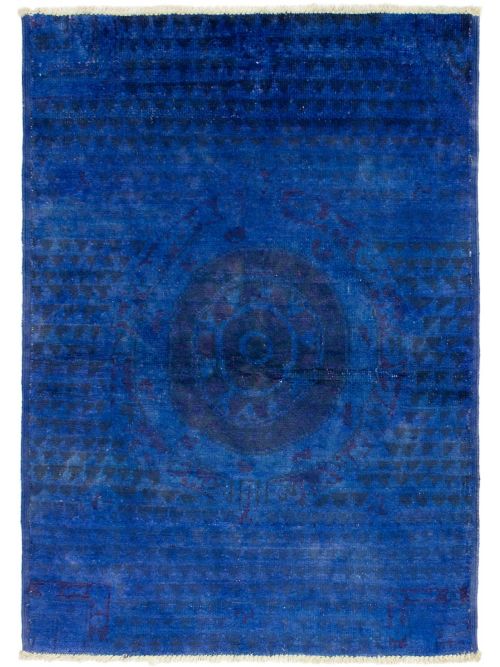Indian Vibrance 3'10" x 6'0" Hand-knotted Wool Rug 