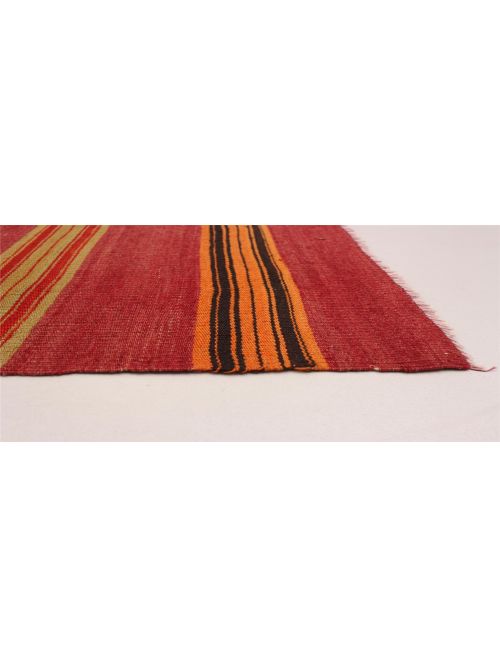 Turkish Boho 5'3" x 8'0" Flat-Weave Wool Kilim 