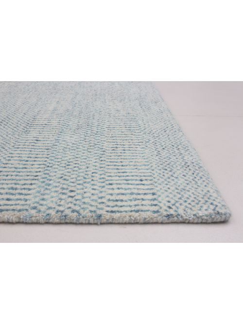 Indian Pearl 4'1" x 6'1" Hand-knotted Viscose, Wool Rug 