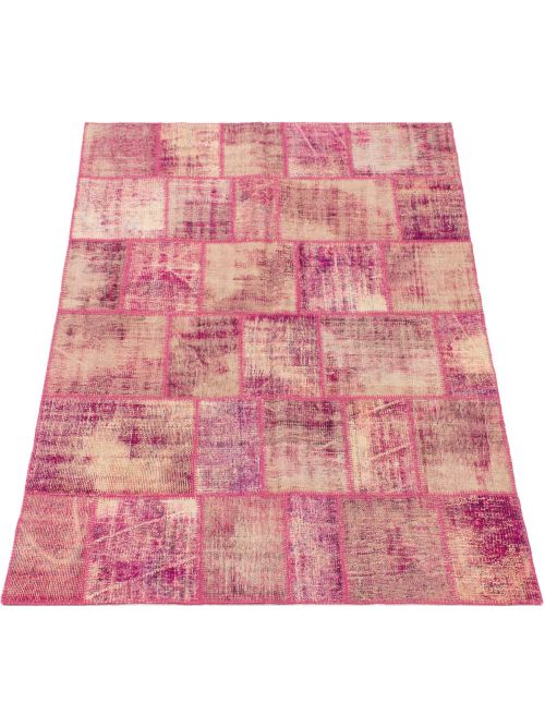 Turkish Color Transition Patchwork I 5'7" x 7'10" Hand-knotted Wool Rug 