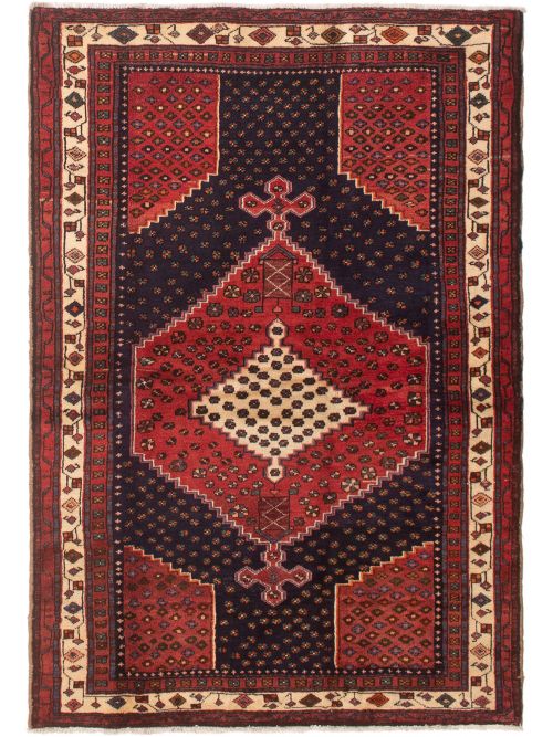 Persian Touserkan 4'7" x 6'8" Hand-knotted Wool Rug 