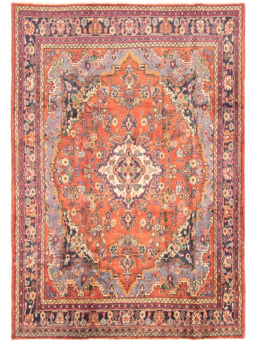 Persian Hamadan 6'11" x 10'0" Hand-knotted Wool Rug 