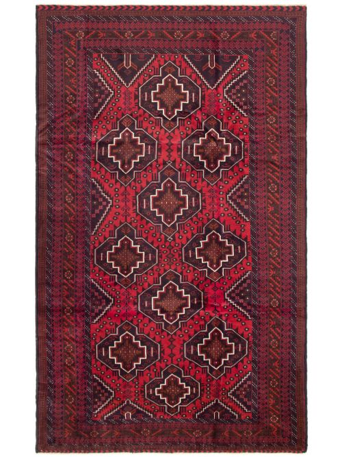 Afghan Finest Rizbaft 6'6" x 10'11" Hand-knotted Wool Rug 