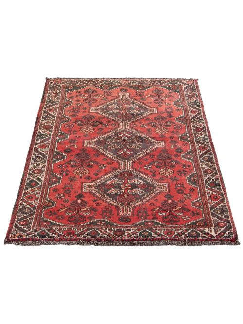 Persian Shiraz 3'10" x 5'6" Hand-knotted Wool Rug 