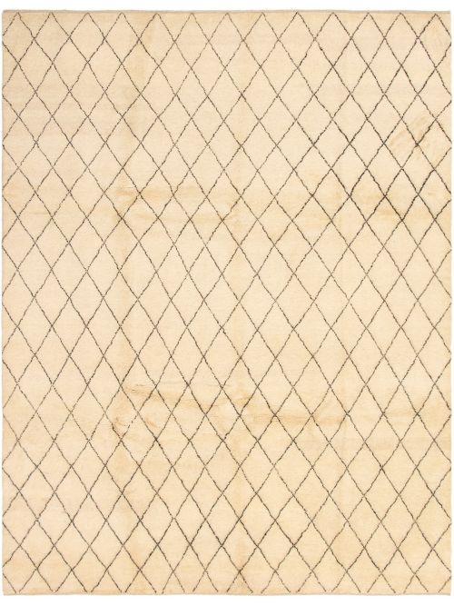 Indian Arlequin 9'2" x 12'0" Hand-knotted Wool Rug 