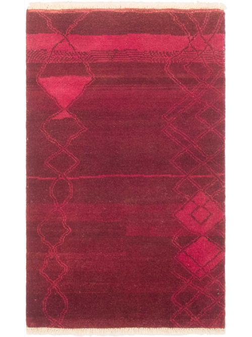 Indian Vibrance 3'1" x 5'1" Hand-knotted Wool Rug 