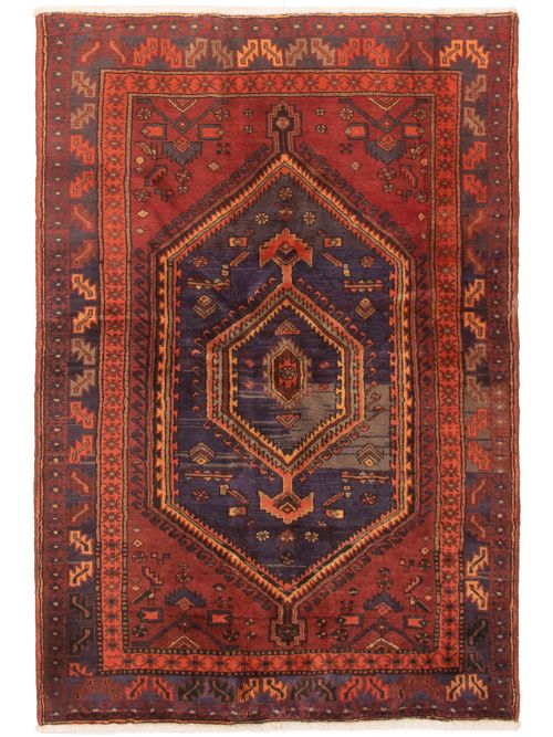 Persian Zanjan 4'9" x 7'1" Hand-knotted Wool Rug 