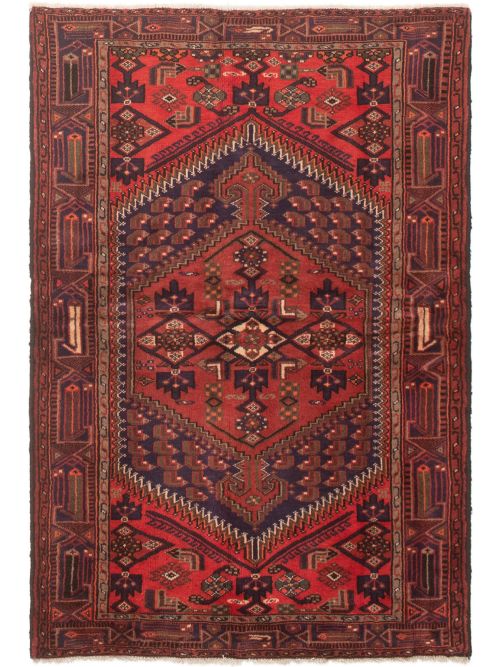 Persian Zanjan 4'2" x 6'1" Hand-knotted Wool Rug 