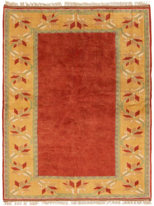 Turkish Melis 4'11" x 6'4" Hand-knotted Wool Rug 
