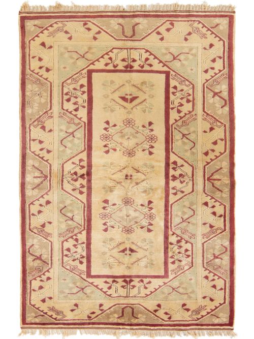 Turkish Melis 5'2" x 7'10" Hand-knotted Wool Rug 