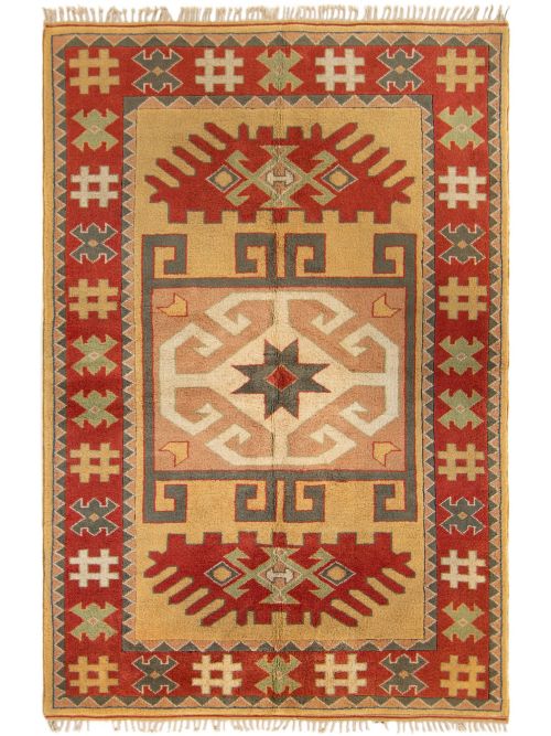 Turkish Melis 5'7" x 8'4" Hand-knotted Wool Rug 