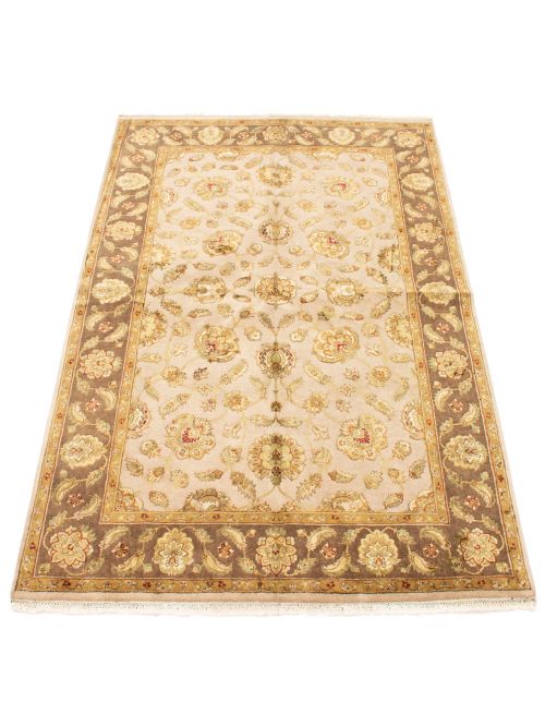Indian Harrir Select 5'11" x 8'11" Hand-knotted Silk, Wool Rug 