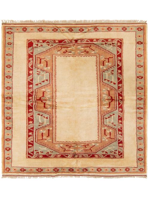 Turkish Melis 7'6" x 8'1" Hand-knotted Wool Rug 