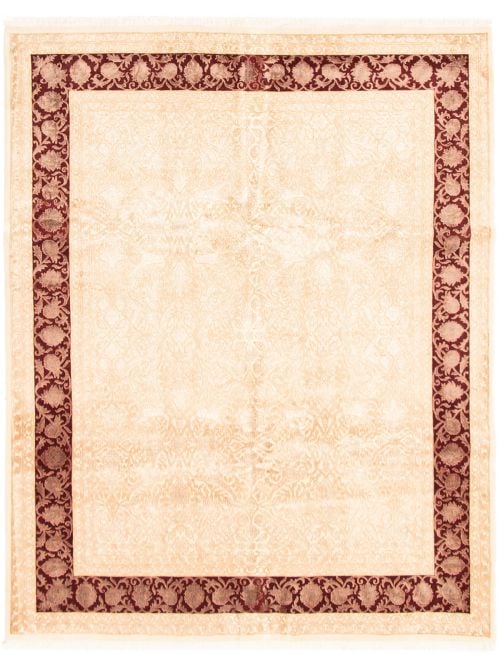 Indian Harrir Select 7'8" x 10'0" Hand-knotted Silk, Wool Rug 