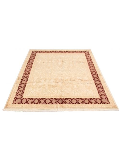 Indian Harrir Select 7'8" x 10'0" Hand-knotted Silk, Wool Rug 