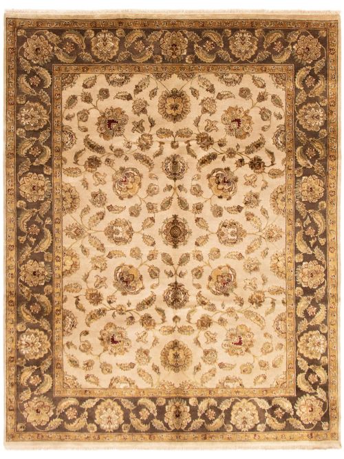 Indian Harrir Select 8'0" x 10'0" Hand-knotted Silk, Wool Rug 