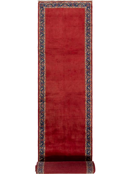 Persian Kashan 3'6" x 18'10" Hand-knotted Wool Rug 