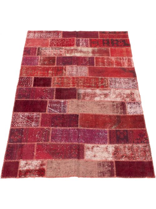 Turkish Color Transition Patchwork 5'4" x 8'1" Hand-knotted Wool Rug 
