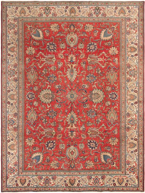 Persian Tabriz 10'0" x 13'3" Hand-knotted Wool Rug 