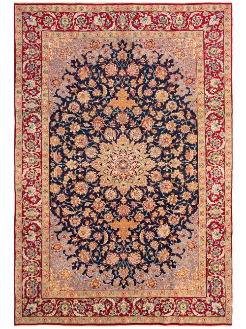 Persian Isfahan 9'0" x 13'5" Hand-knotted Wool Rug 
