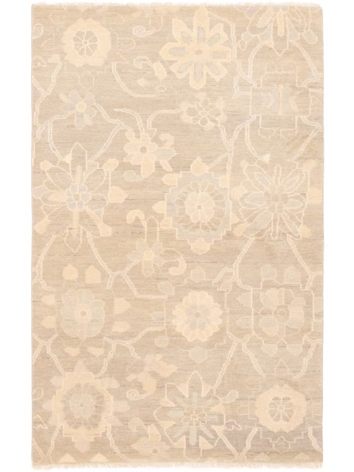 Indian Finest Oushak 5'1" x 8'0" Hand-knotted Wool Rug 