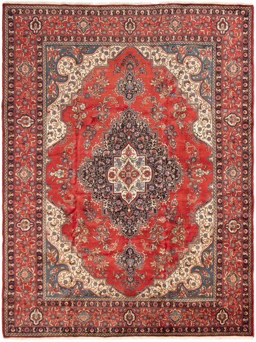 Persian Tabriz 9'8" x 12'10" Hand-knotted Wool Rug 