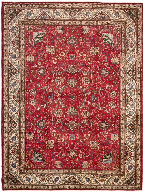 Persian Tabriz 10'11" x 14'4" Hand-knotted Wool Rug 