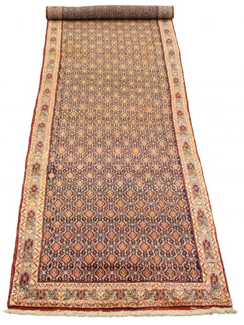 Persian Senneh 2'11" x 12'6" Hand-knotted Wool Rug 