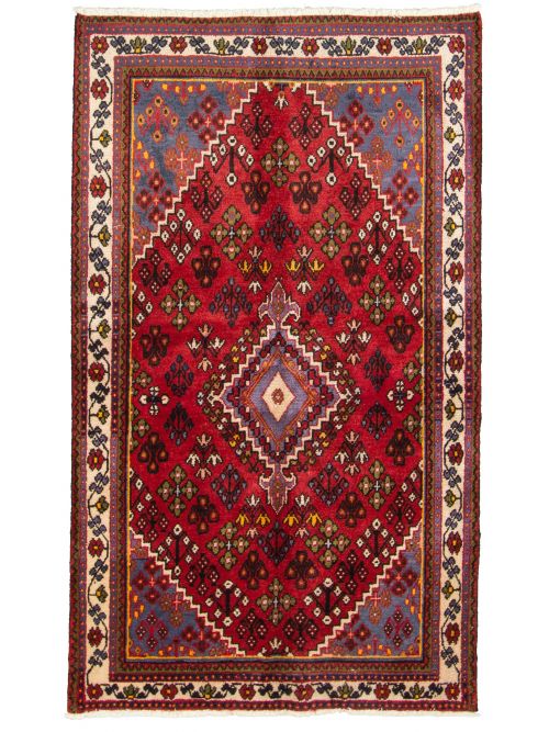 Pakistani Abstract Lahore Legacy 4'10" x 6'1" Hand-knotted Wool Dark Navy Rug