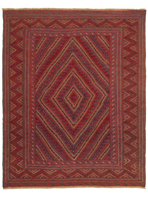 Afghan Tajik 5'1" x 6'4" Hand-knotted Wool Rug 