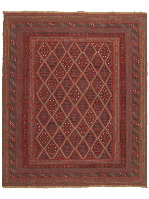 Afghan Tajik 5'0" x 6'0" Hand-knotted Wool Rug 