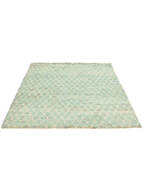 Pakistani Abstract Lahore Legacy 8'4" x 9'5" Hand-knotted Wool Rug 
