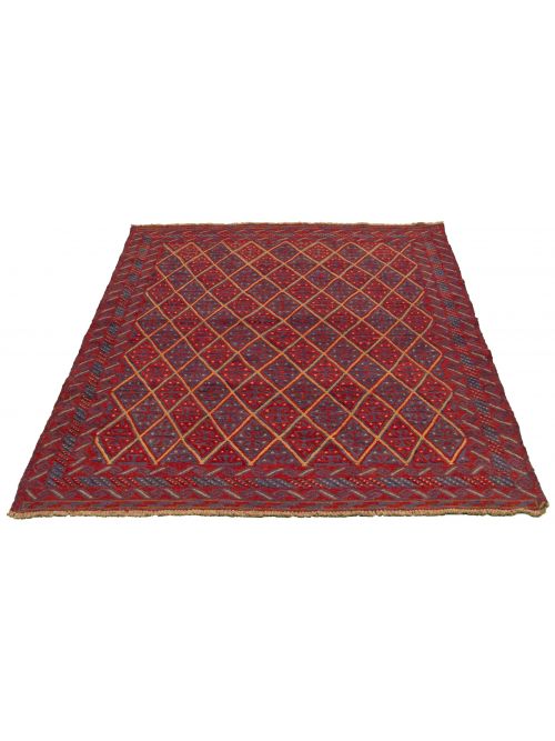 Afghan Tajik 5'2" x 6'0" Hand-knotted Wool Rug 