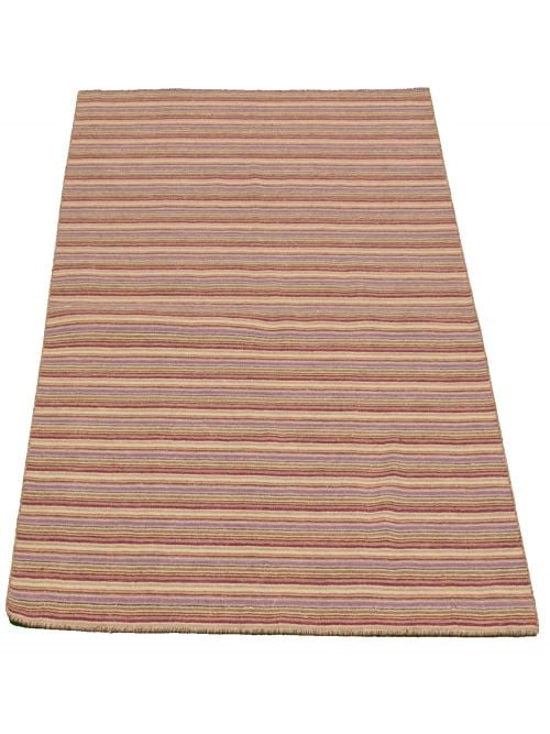 Indian Manhattan 5'0" x 7'0" Flat-Weave Wool Kilim 