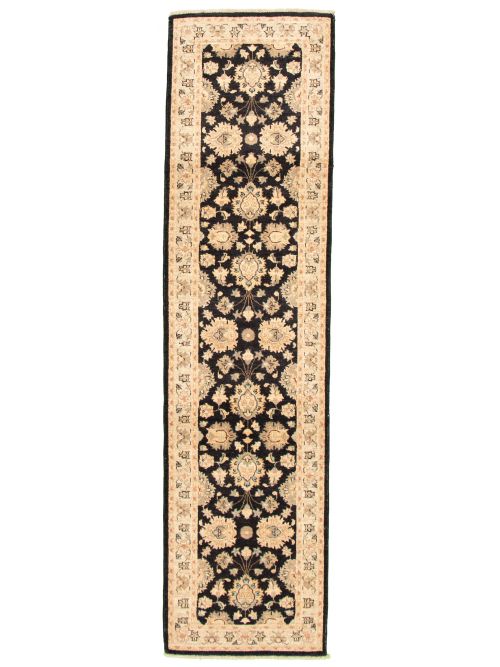 Indian Chobi Twisted 2'7" x 10'2" Hand-knotted Wool Rug 