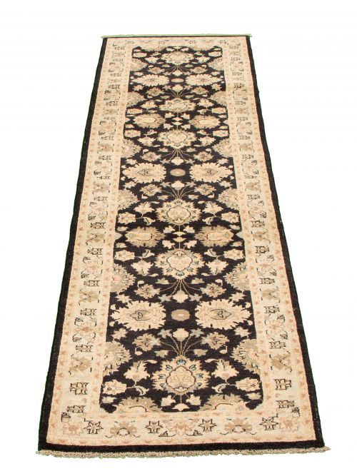 Indian Chobi Twisted 2'7" x 10'2" Hand-knotted Wool Rug 