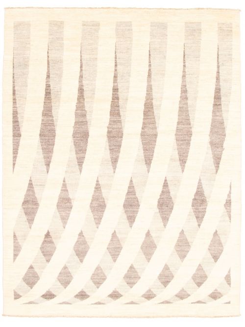Pakistani Abstract Lahore Legacy 7'10" x 10'2" Hand-knotted Wool Rug 