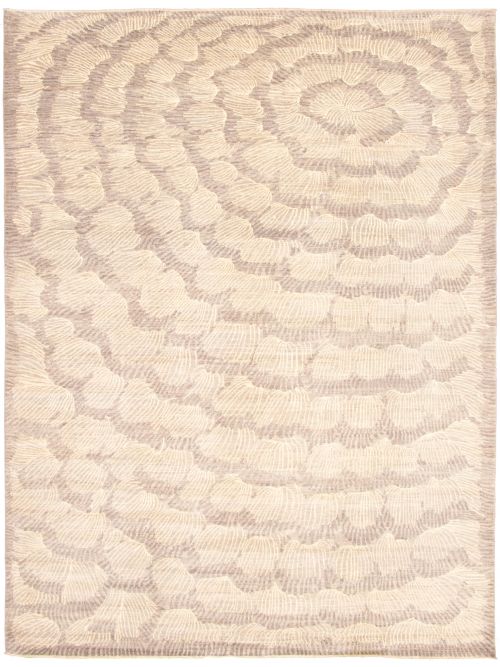 Pakistani Abstract Lahore Legacy 9'2" x 12'1" Hand-knotted Wool Rug 