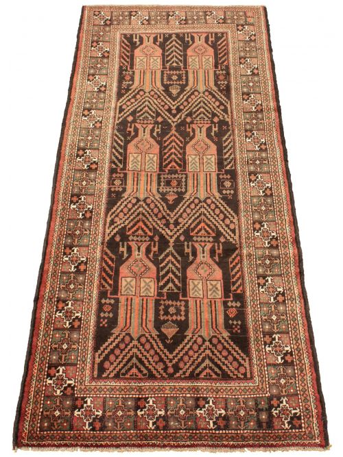 Persian Syle 4'0" x 9'6" Hand-knotted Wool Rug 