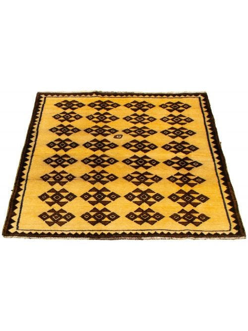 Turkish Melis 4'4" x 5'8" Hand-knotted Wool Rug 