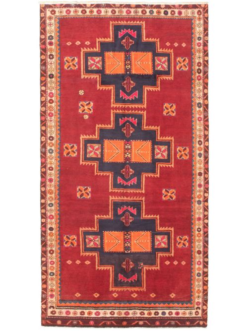 Turkish Melis 4'11" x 9'10" Hand-knotted Wool Rug 