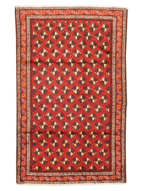 Afghan Akhjah 4'3" x 6'11" Hand-knotted Wool Rug 