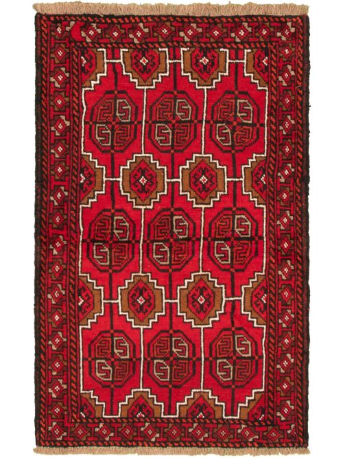 Afghan Akhjah 3'7" x 5'11" Hand-knotted Wool Rug 