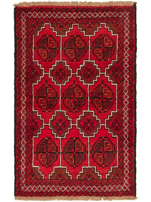 Afghan Akhjah 3'5" x 5'5" Hand-knotted Wool Rug 