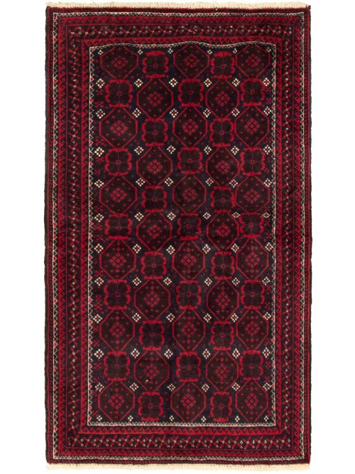 Afghan Akhjah 3'2" x 5'11" Hand-knotted Wool Rug 