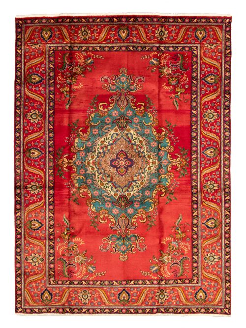 Persian Tabriz 7'10" x 11'6" Hand-knotted Wool Rug 